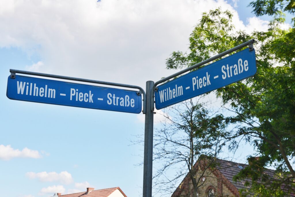 18 nach Wilhelm Pieck benannte Straßen im Jahr 2023 nicht mehr tragbar